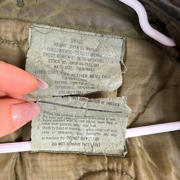 US Military M65 Woodland Cold Weather Field Jacket Mens Small Camo Army - Picture 4 of 13